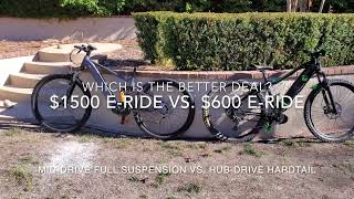 $1500 Walmart Electric Mountain Bike vs. $600 Walmart eMTB (Hyper E-Rides)