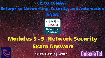 CCNA 3 v7 Modules 3 – 5: Network Security Exam Answers
