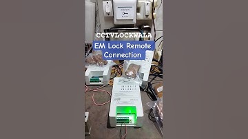 EM Lock Installation Remote Connection, Glass Door Lock Remote power supply #emlock #dropboltlock