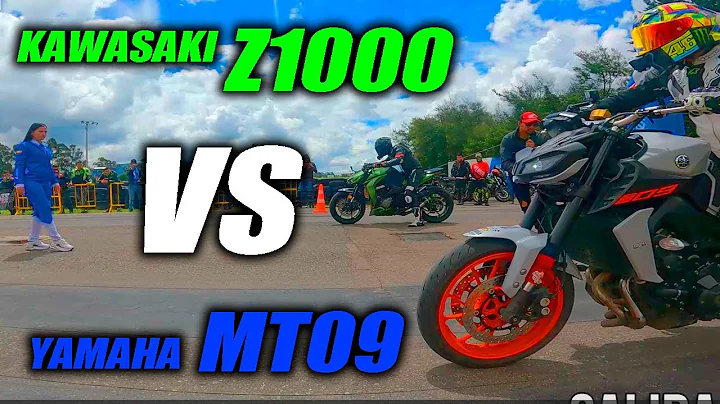 Su MAMA Z1000 VS MT09 a Batalla🔥Fullgass Drag Race