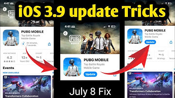 How to update pubg 3.9 in iOS l pubg 3.9 update not showing in app store l new update pubg 3.9 ios