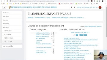 Moodle - 2 - Guru - Membuat Course (Kelas Pembelajaran)