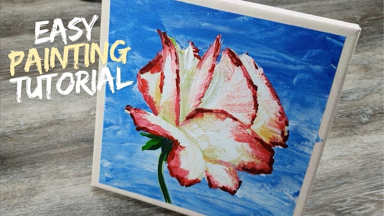 How to Paint This Stunning White Rose.. Loose Realism 