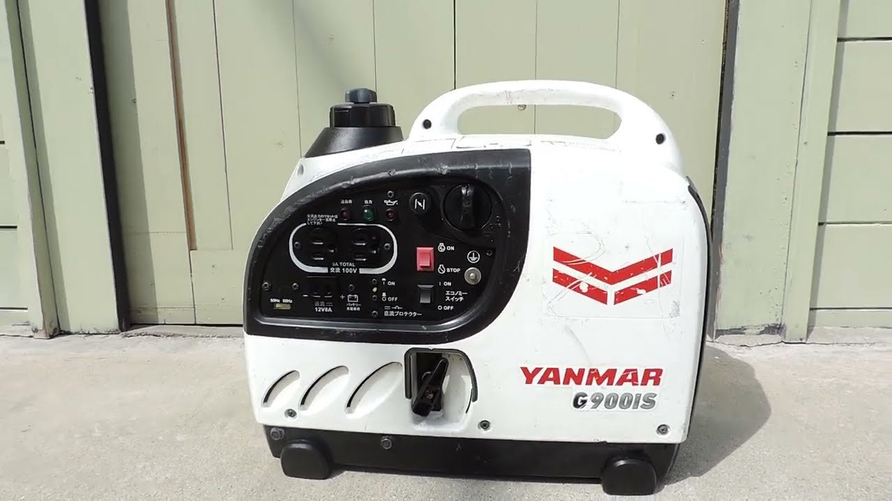 YANMARヤンマー インバーター発電機 G900iS2 動作確認済み KHD3 YANMARヤンマー インバーター発電機 G900iS2 動作確認済み KHD3