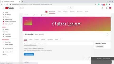 How to feature channels