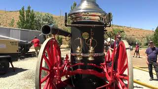 1879 Clapp and Jones steam powered fire pumper demostration