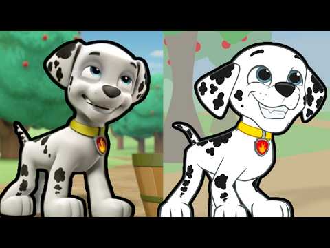 PAW Patrol Marshall Scene RE-ANIMATED in 2D