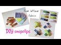 How to make a snap clips/ DIY SNAP CLIPS/ fabric snap hair clips