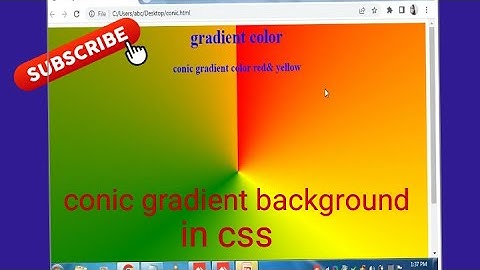 conic gradient css | conic gradient color in background html & css @cseducation93