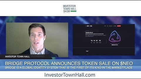 $NEO Has Another ICO in the Pipeline with Bridge Protocol ($IAM) Announcing Token Sale