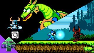 If Shovel Knight and Mega Man switched places