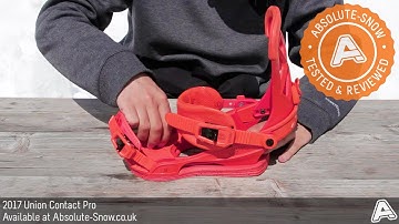 2016 / 2017 | Union Contact Pro Snowboard Bindings | Video Review