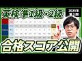 【2025年第3回】実際のスコアを公開!何%で合格?難易度の変化は?(英検準1級・2級)