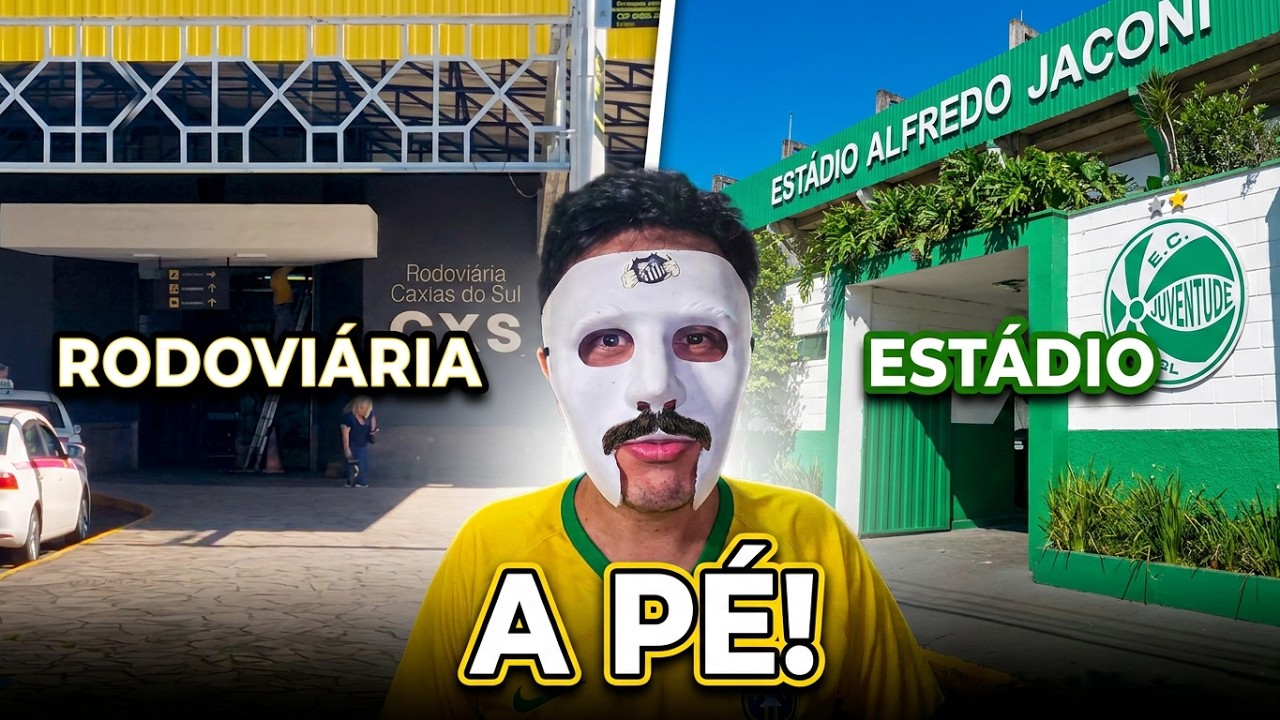GUIA COMPLETO: Como ir da Rodoviária de Caxias do Sul ao Estádio Alfredo Jaconi a Pé (500 metros)