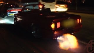 FLAME-Shooting BMW E30 in Central London!