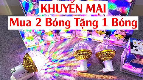 Bóng Đèn Led 7 Màu Xoay 360 Độ Chơi Tết Cực Đẹp| Thanh Lý Đèn Led Tự Xoay Trang Trí Sinh Nhật , Noel