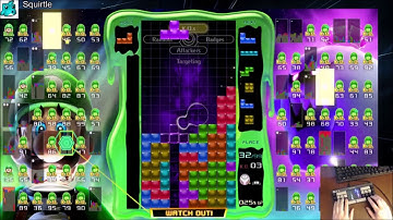 Tetris 99 - Intense 1v1 - Snipe League Victory