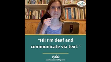 How to talk to a deaf person using your phone