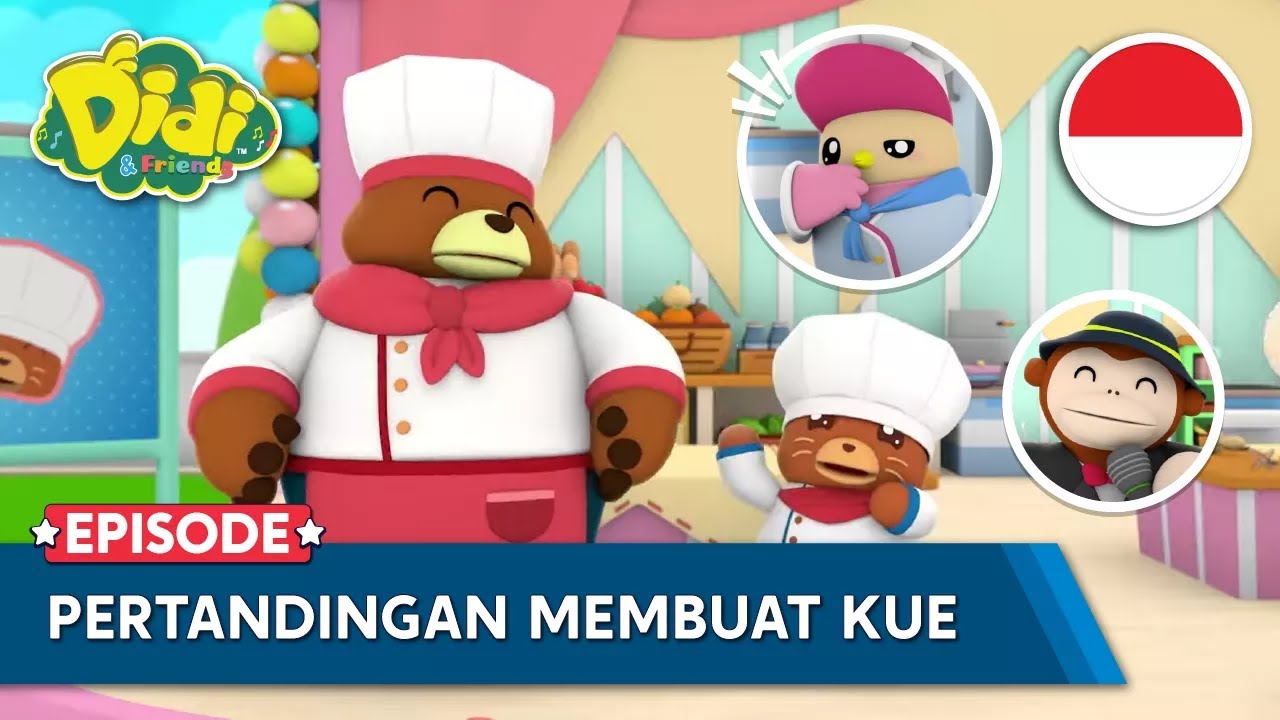 Pertandingan Membuat Kue | Lagu Anak-Anak Indonesia | Didi & Friends Indonesia