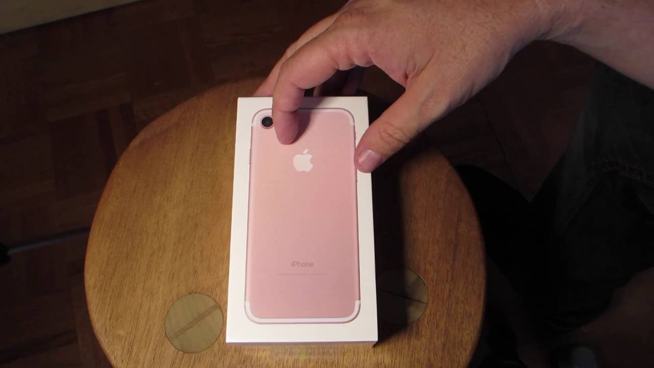 IPhone 7 Rose Gold Unboxing