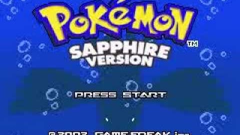 Pokemon Sapphire Version Intro