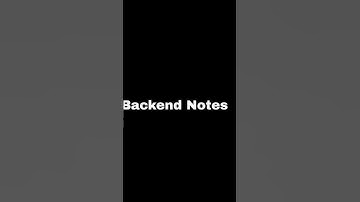 Backend Notes #trending#codeing #webdevelopment#backend#codeing #shortviral#programming#shortsvideo