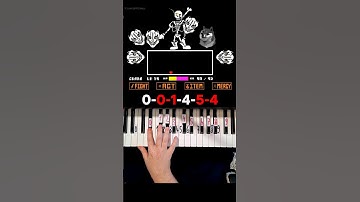 Disbelief Papyrus Piano Tutorial 2 #shorts