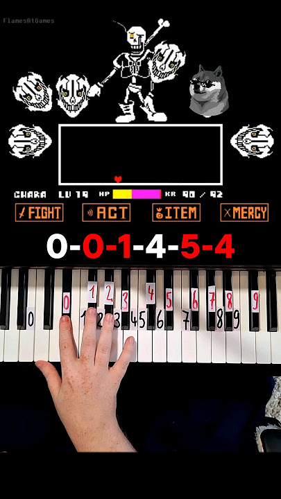 Disbelief Papyrus Piano Tutorial 2 #shorts