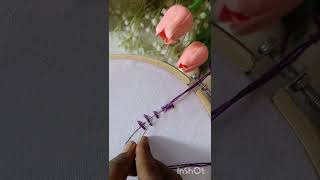 simple embroidery #embroidery #flowers  #handbroidery #diy #diynstitch  #shortsfeed #shorts