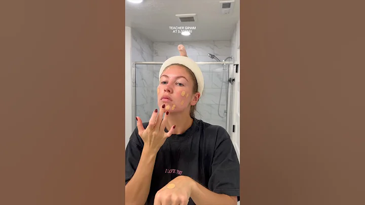 Teacher Hair and Makeup Morning Routine #grwm #asmr #asmrsounds #skincare #hairandmakeup