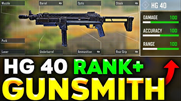 HG 40 Best GUNSMITH in COD Mobile SEASON 8 (AGGRESSIVE) | HG40 Best ATTACHMENTS for RANKED Match!
