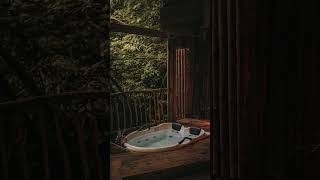 Unwind In A Hidden Bamboo Treehouse With Hot Bath, Forest Views, And Rustic Comfort.