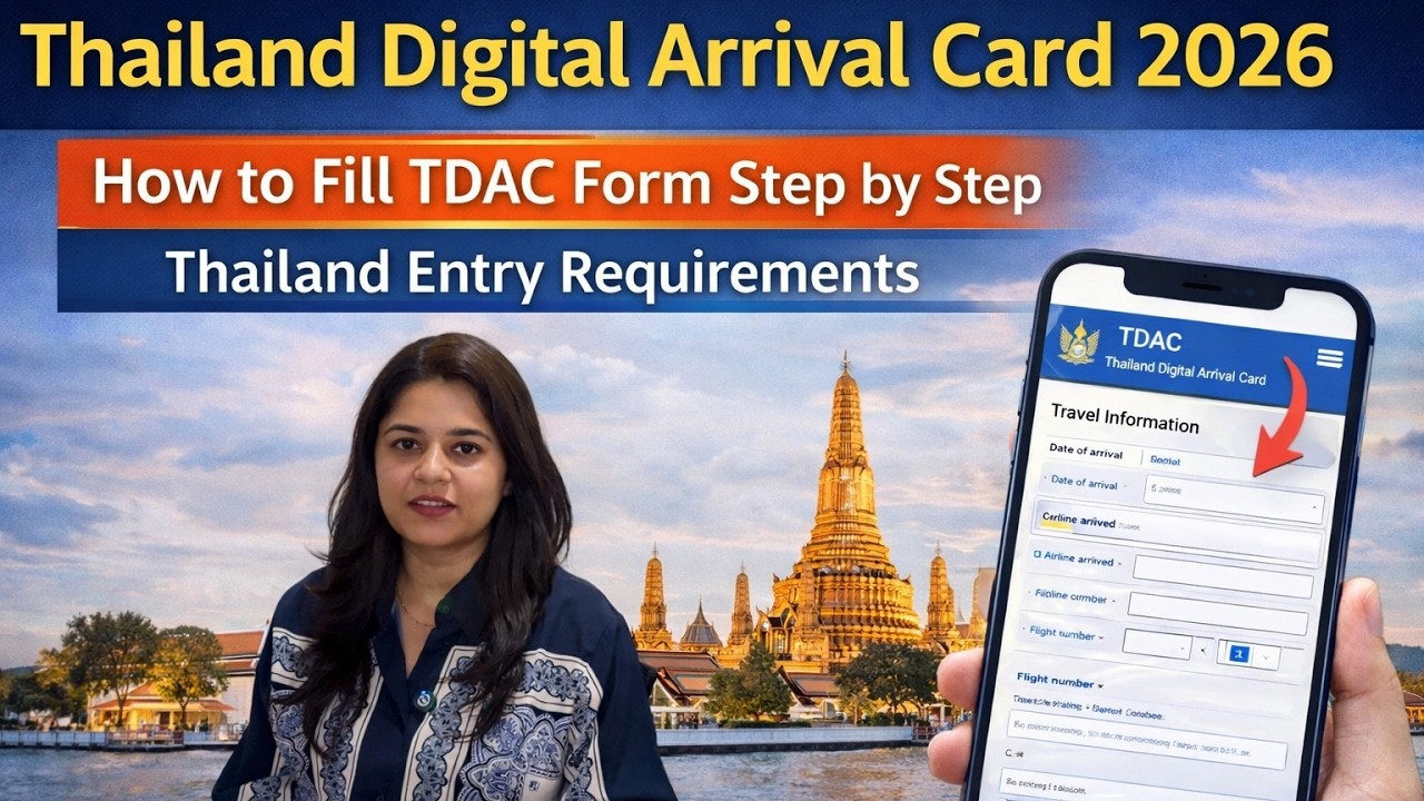 Tdac Sample Thailand Digital Arrival Card (TDAC)2026 | How to Fill TDAC Form Step ...