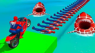 الرجل العنكبوت انقاذ باتمان Spider-Man Rescue batman vs iron man vs venom funny Game GTA 5 superhero
