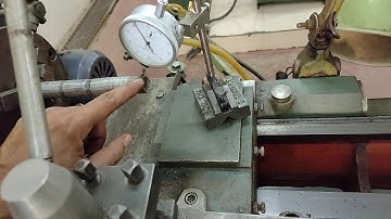 Machine tool alignment testing on machine tool – Lathe
