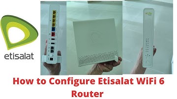 How to Configure Etisalat New Wifi Router Gateway  Arcadyan