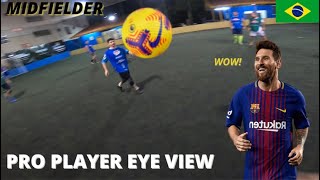 VISAO DE UM JOGADOR DE FUTEBOL, TENTEI JOGAR IGUAL O MESSI! POV