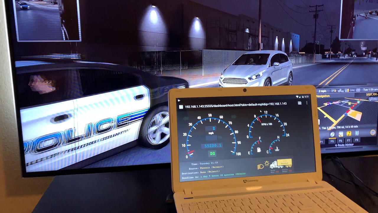 American Truck Simulator Extra Dashboard Mobile Gauge YouTube American truck simulator extra dashboard mobile gauge youtube