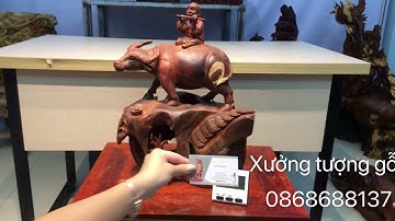 TƯỢNG GỖ TIỂU ĐỒNG NGỒI LƯNG TRÂU TRẮC ĐỎ ĐEN-XƯỞNG TƯỢNG GỖ-ĐỖ TIẾN THÀNH-ZALO/CALL: 0868688137