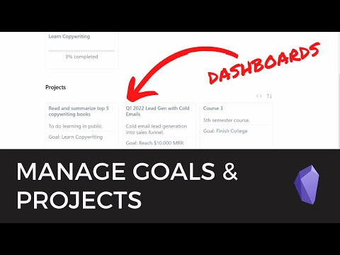 Build a personal project dashboard in Obsidian