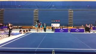 Emma Aldred floor routine Mar1st Crystal Cup at SLCC 9.250
