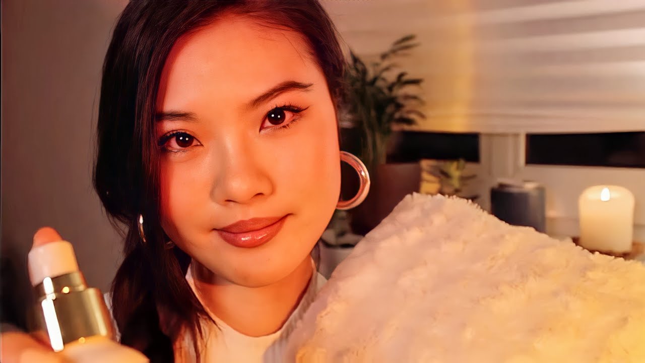 ASMR~Getting You Ready For Bed🌙Scalp Massage, Face Touching💫