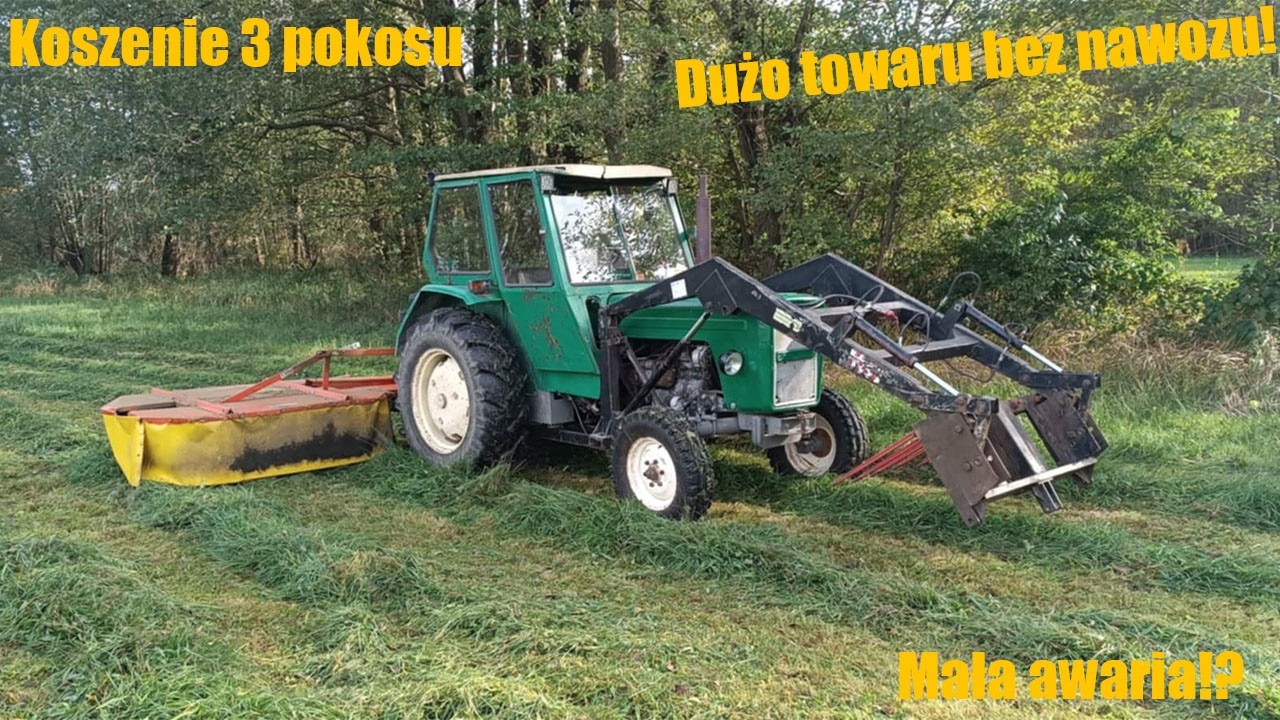 ☆Koszenie Trzeciego Pokosu 2025!☆Mała awaria!!☆Dużo towaru bez nawozu!?☆60tka& FAHR KM22☆Vlog #118☆