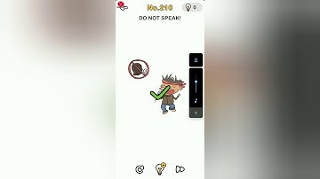 Brain Out Level 210 do not speak