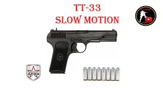 Охолощенный ТТ-33 ТТ-СХП - Работа автоматики (Slow Motion) Охолощенный ТТ-33 ТТ-СХП - Работа автоматики (Slow Motion)
