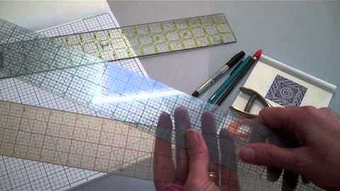 TEMPLATES -- Supplies (#2 of 7 videos) - LearnHowToQuilt.com BEGINNER BASICS