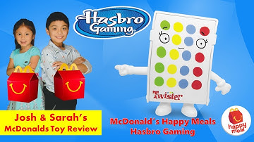 Mcdonalds Happy Meal Hasbro Gaming - TWISTER ║Josh&Sarah Mcdonalds Toy Review
