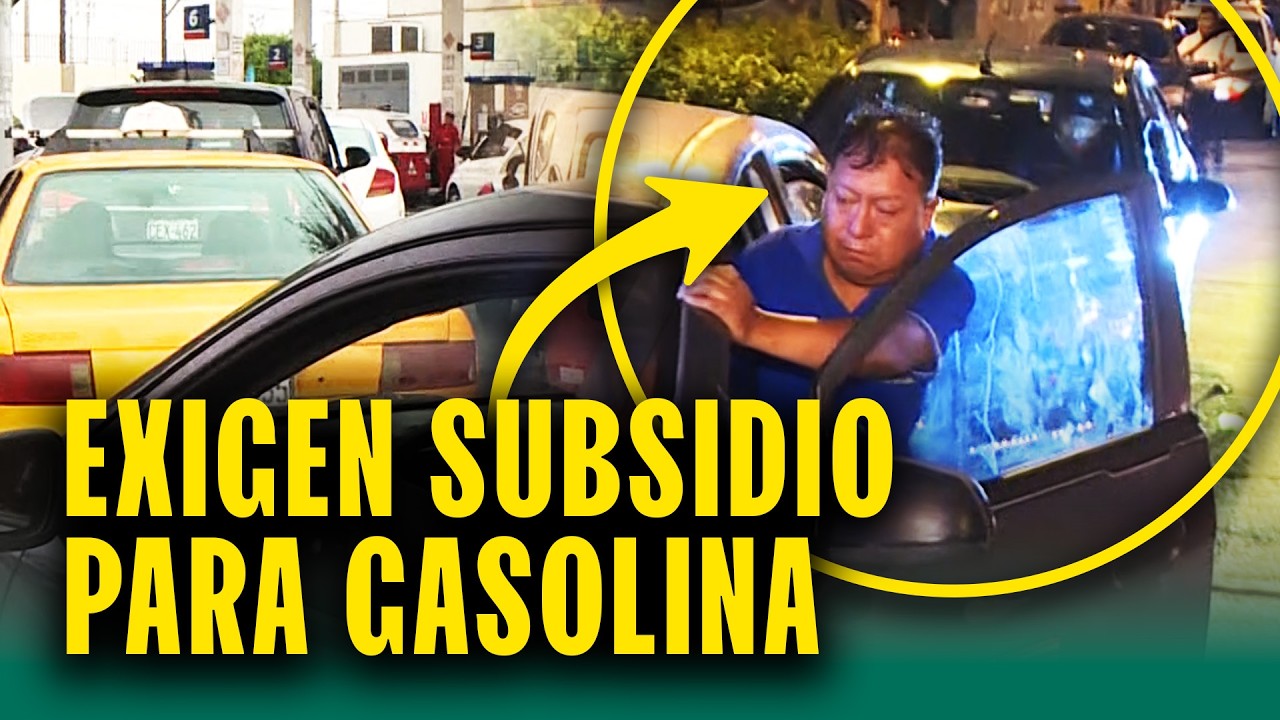 Taxistas piden subsidios al gobierno para seguir trabajando: 