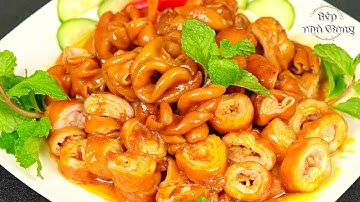 Bí quyết làm Lòng heo khìa nước dừa gây nghiện, lòng heo được khử sạch mùi hôi chỉ bằng mẹo nhỏ