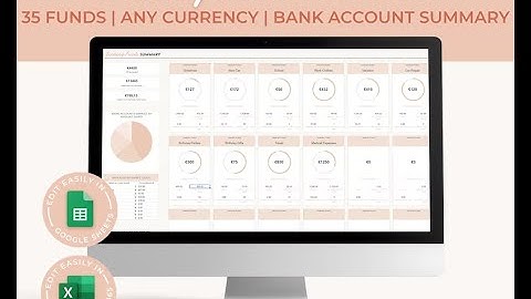 Simplify Your Budgeting with a Sinking Funds Saving Tracker in Google Sheets and Excel #budgeting